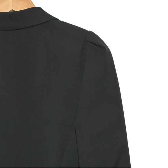 J Crew Black All Season Cotton Bi-Stretch  One Button Closure Blazer Jacket - Picture 8 of 13